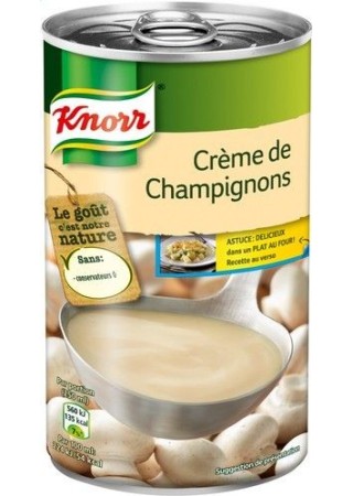 Knorr crème champignons 515ml - soupe en boite chockies