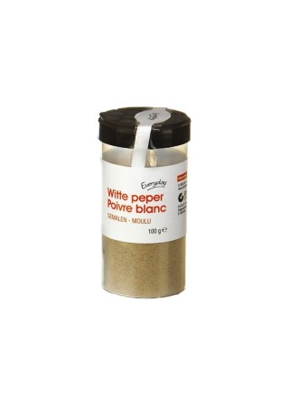 Everyday poivre blanc moulu 100 gr