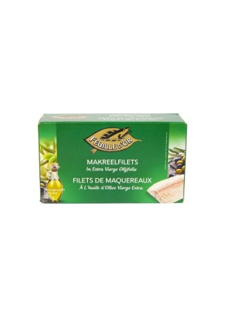 Feuille d'Or maquereau huile olives extra vierge MSC 125 gr
