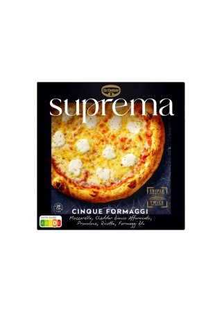 Dr Oetker Suprema cinque formaggi pizza 424 gr