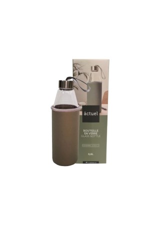 Huidige 500ml glazen fles met zakje