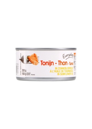 Tonijn in zonnebloemolie 200 g (Belgische kruidenierswaren) belgicastore