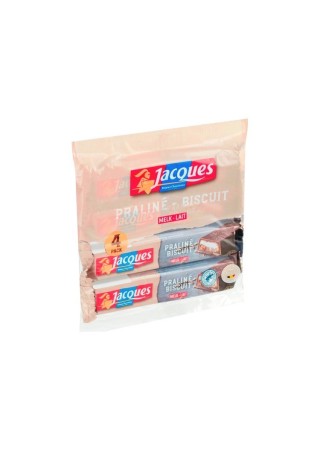 Jacques bâton praliné biscuit 4x 46 gr