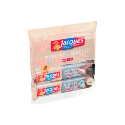 Jacques bâton praliné biscuit 4x 46 gr